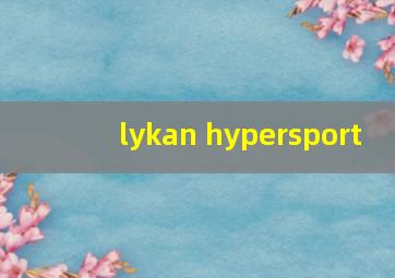 lykan hypersport